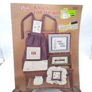 Vintage Candlewick Embroidery Craft Patterns, Knots for the Kitchen Volume V